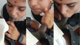 Desi College Babe Deepthroats Her Boyfriend’s Cock