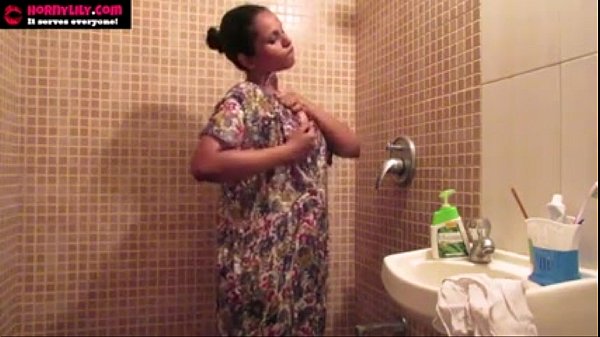 Naughty Indian Amateur Lily Gets Wet And Wild With Shower Self-pleasure