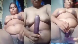 Busty Boudi’s Bangla Fuck Fest With Two Eggplants