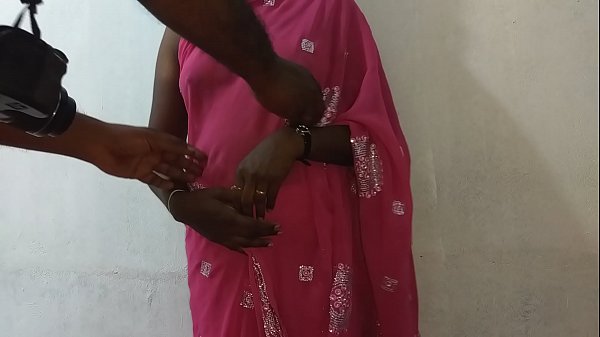 Desi Indian Wife Vanitha In Blue Saree Reveals Big Tits And Shaved Pussy, Squeezing Nipples And Rubbing Wet Cunt In Horny Solo Play
