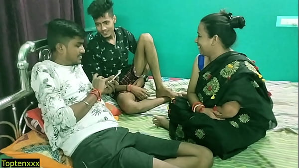 Desi Housewife Gets Passed Around For A Wild Gangbang With Her Husband’s Buddies