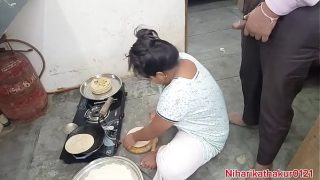 Spicy Indian Step-mom Gets A Hard Kitchen Pounding