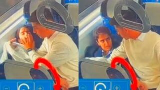 College Couple’s Risky Metro Fuck Caught On Camera