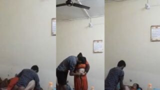 He Fucks His Landlady And Fills Her Indian Pussy With His Cum