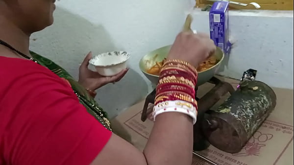 Fucking The Maid Bent Over The Kitchen Counter While She Cooks Chicken