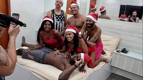 Behind The Scenes Of The Christmas Orgy With India Juju And Malevola Black: All About That Anal Action