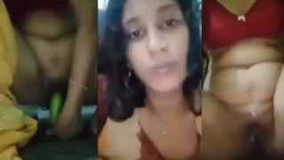 Desi Teen’s Private Cucumber Pleasure Session