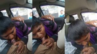 Temptress’s Secret Lover Pleasures Her Spouse In A Steamy Car Rendezvous