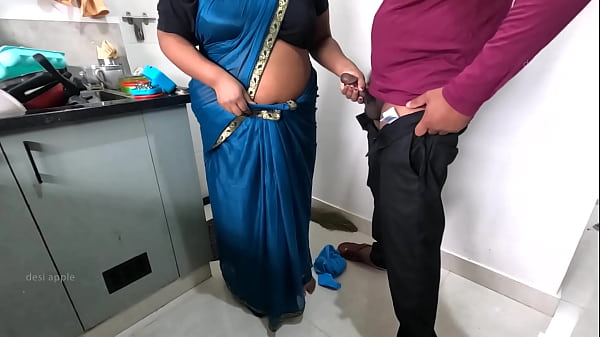 Tamil Maid Sridevi Stroking Her Boss’s Hard Cock