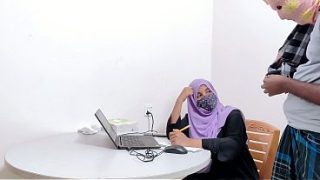 Hijabi Bank Manager Gets Drilled Hard By A Desi Village Farmer In A Wild Rustic Fuck