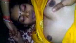 Yellow Silk Saree Maid Gives A Dirty, Sweaty, Forbidden Fuck
